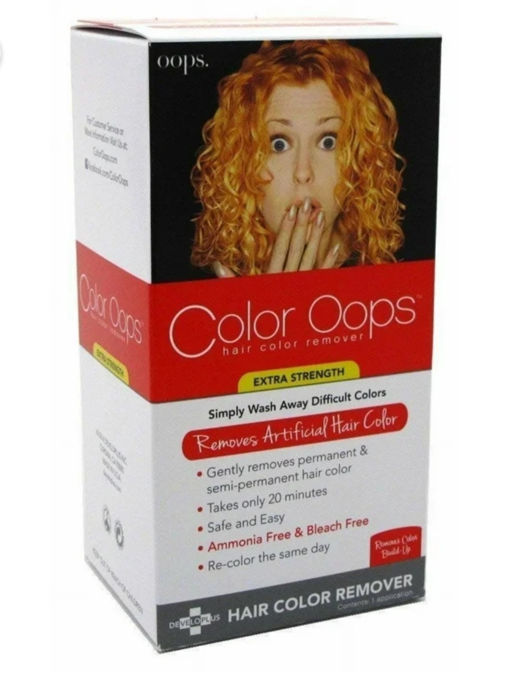 Color Oops Hair Color Remover Xtra Strength, Ammonia & Bleach Free, (2)